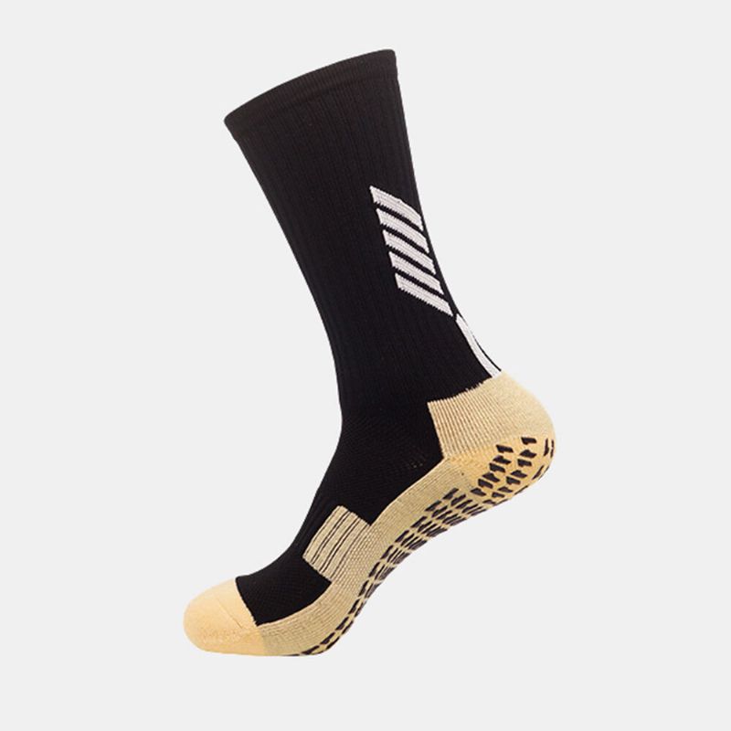 1 Paires Hommes Tube Chaussette Nylon Rayures Contraste Couleurs Distribution Anti-dérapant Absorbant La Sueur Pression Sports De Plein Air Chaussettes Chaussettes De Football