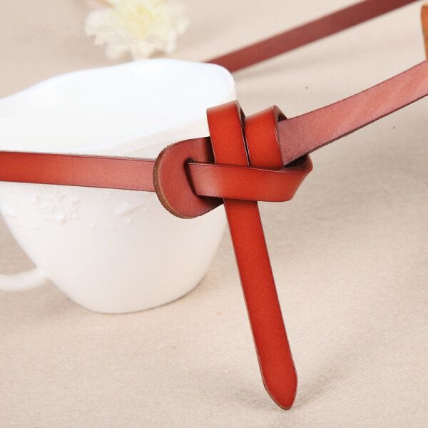 110 cm Durable Womens Belt Fashion Design Vintage Vachette Ceintures En Cuir Véritable