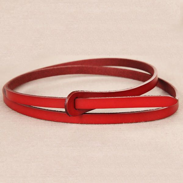 110 cm Durable Womens Belt Fashion Design Vintage Vachette Ceintures En Cuir Véritable