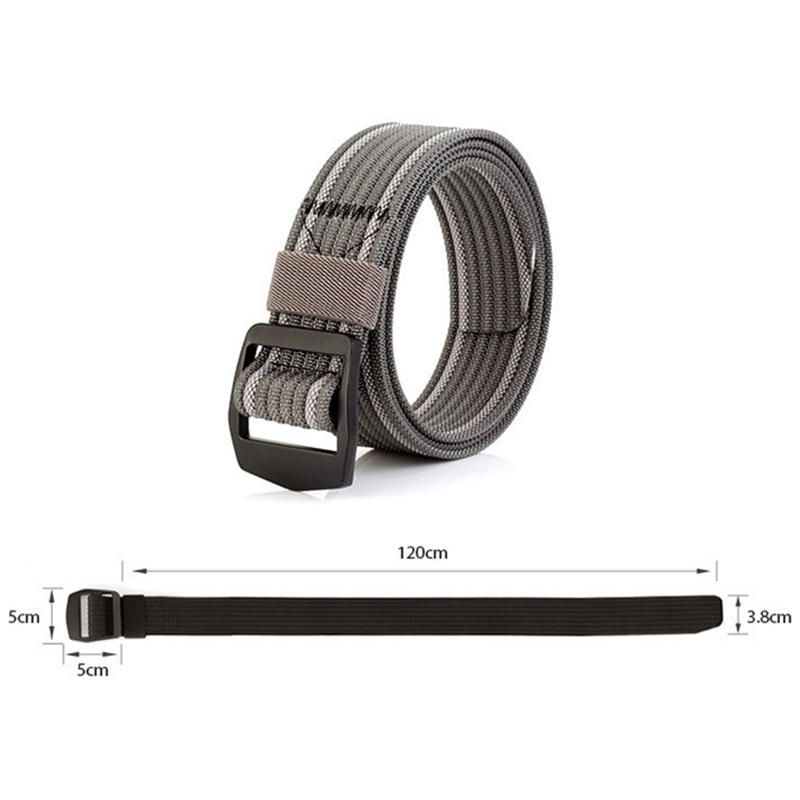 120 cm Hommes Stretch Tressé Élastique Tissage Nylon Ceintures Militaires Sport En Plein Air Tactique Ceinture