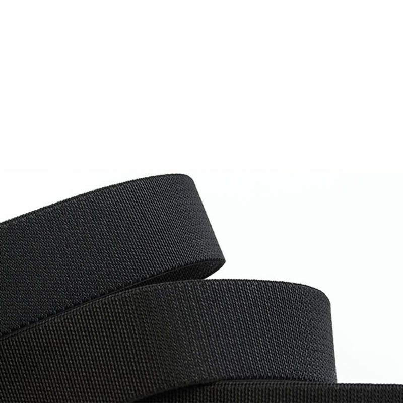 125 cm Hommes Casual Double-anneau Élastique Tressé Ceinture Boucle En Métal Ceinture En Toile