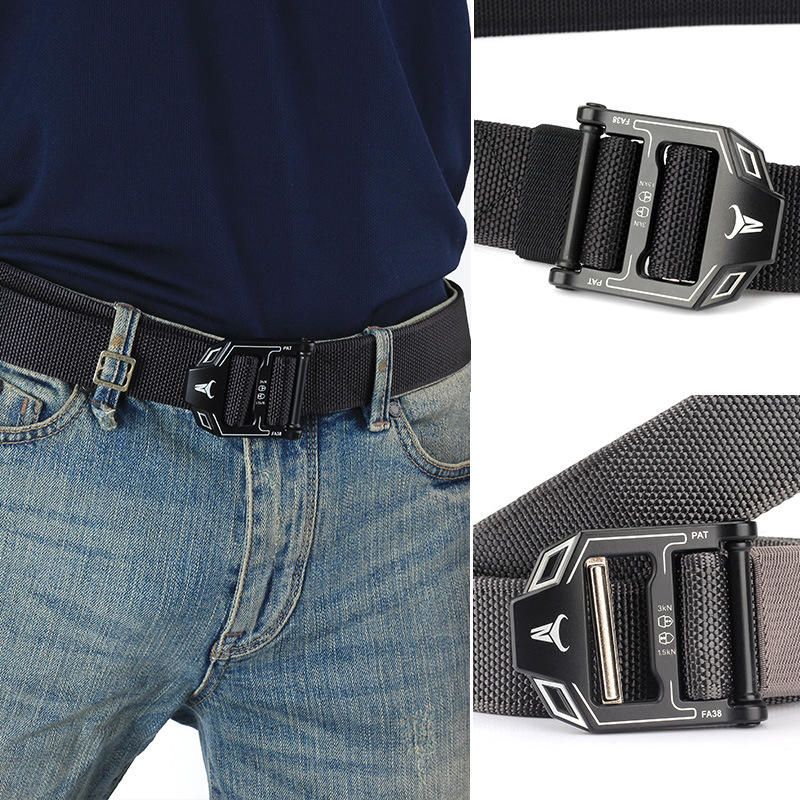 125cm Ceinture Ferme En Nylon Pour Hommes Ceintures D'entraînement Tactiques De Camping