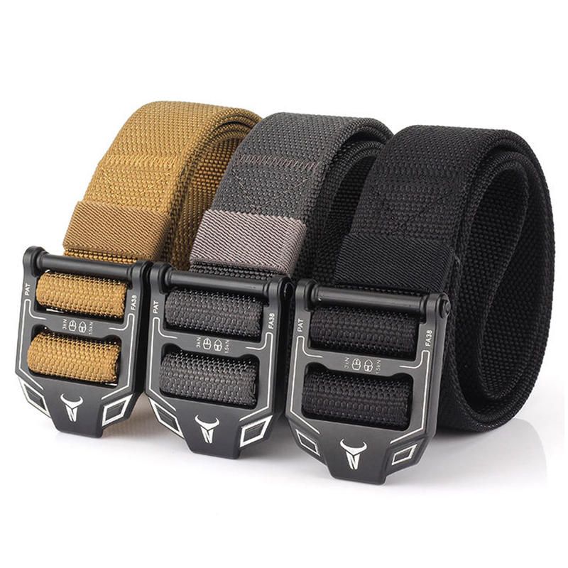 125cm Ceinture Ferme En Nylon Pour Hommes Ceintures D'entraînement Tactiques De Camping