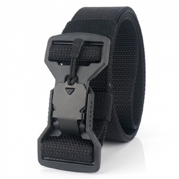 125cm Ceinture Tactique En Nylon Décontracté Pour Hommes Boucle De Fonction D'aimant En Plastique Ceintures Militaires