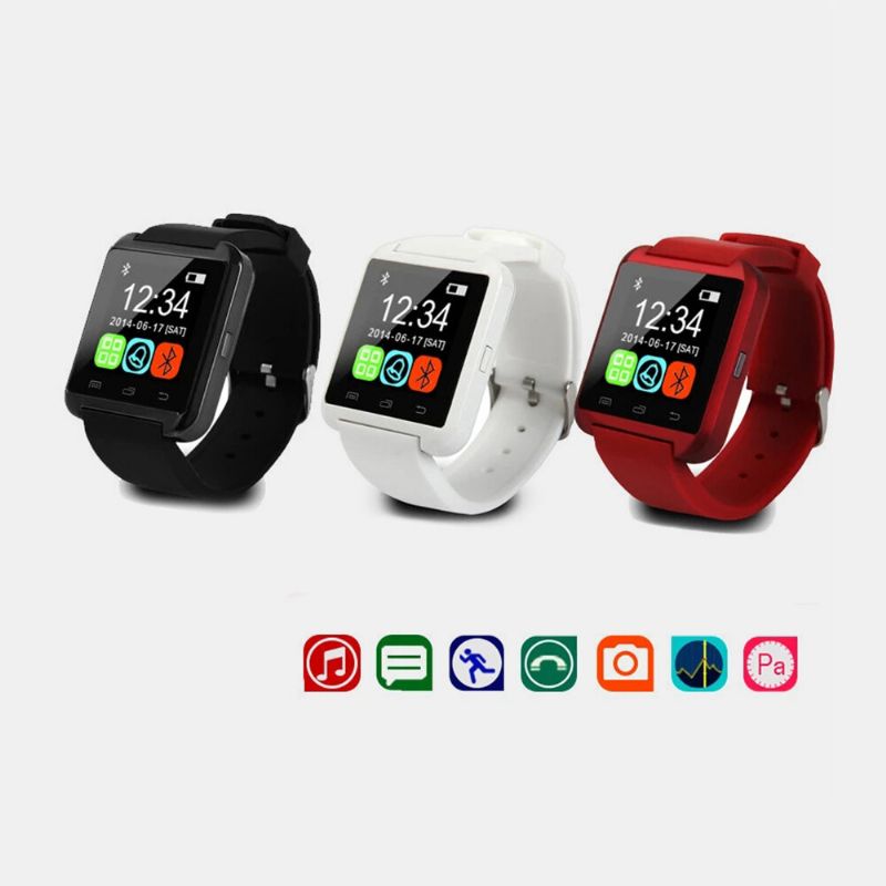 3 Couleurs Acrylique Silicone Hommes Sport Multifonctionnel Smart Bluetooth Montre Montre Portable Montre Numérique