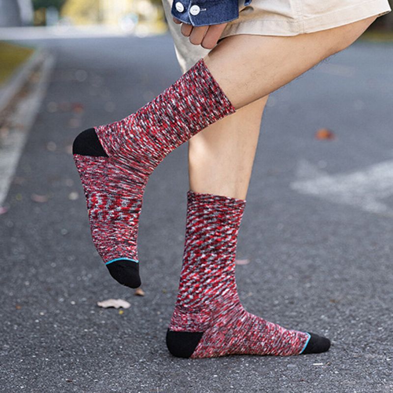 5 Paires De Chaussettes Unisexe Absorbant La Transpiration Respirantes Épaisses Et Chaudes Pour L'alpinisme En Plein Air