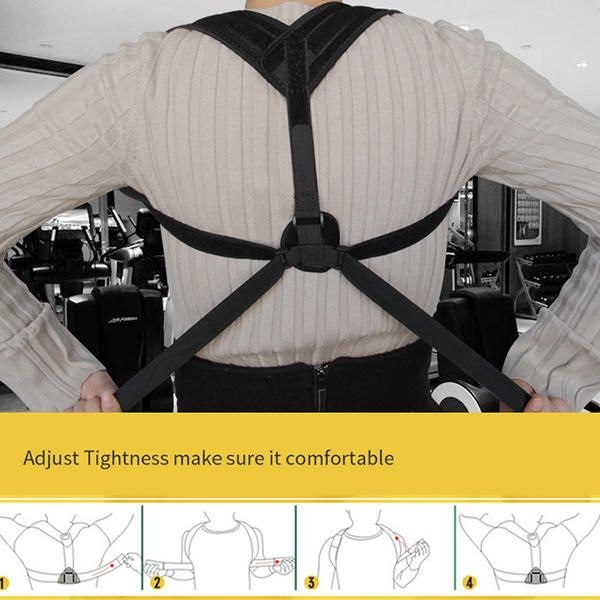 Adulte Réglable Posture Correcteur Brace Épaule Dos Correction Ceinture De Soutien