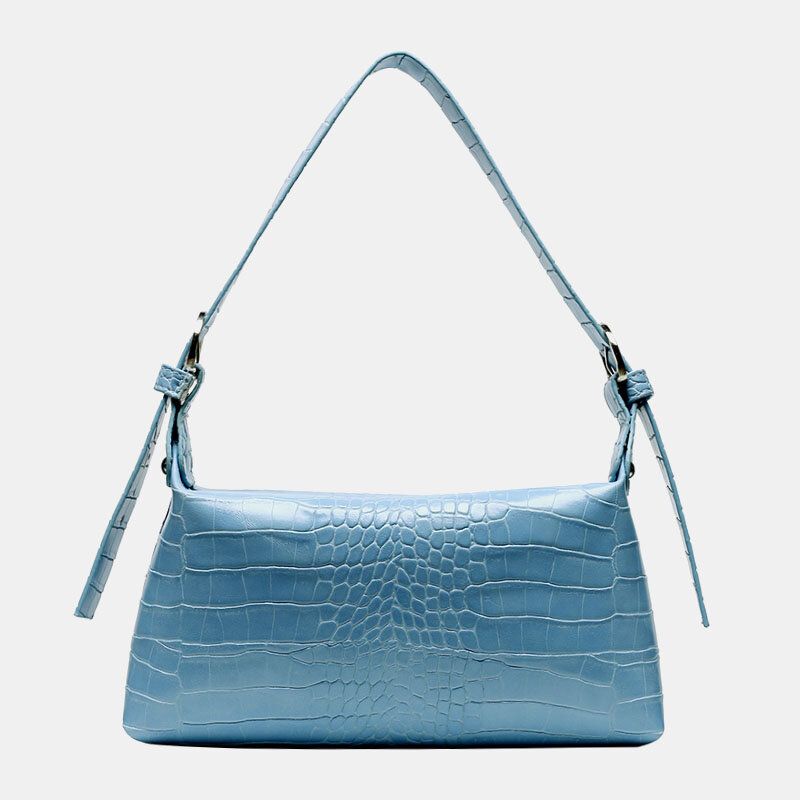 Alligator Croc Pattern Casual Solid Color Sac À Bandoulière Sac À Main Pour Femme