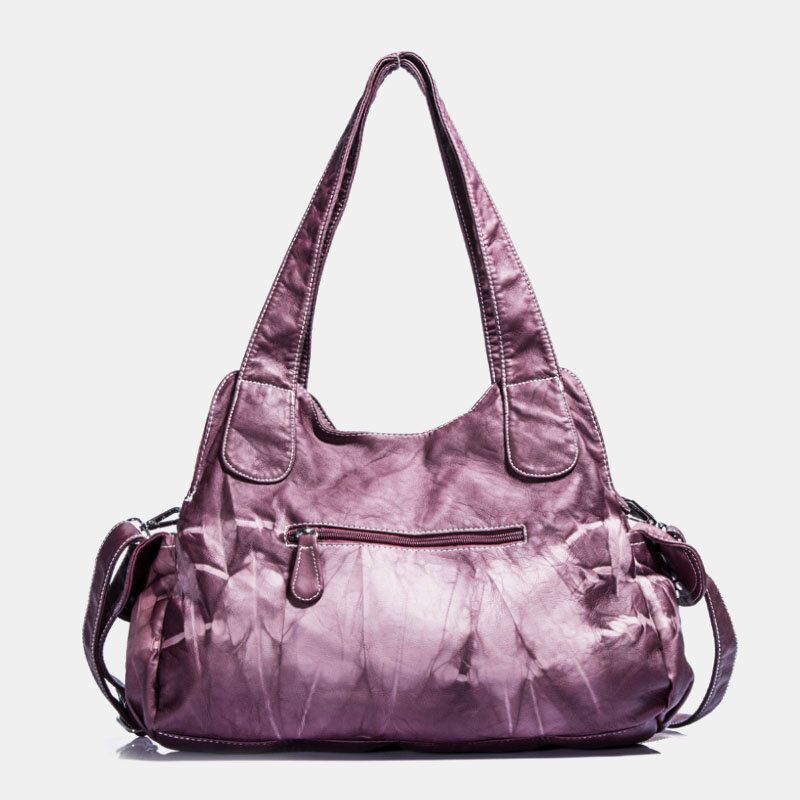 Angel Kiss Femmes En Cuir Pu Multi-portage Couleur Unie Sac À Bandoulière Sac À Bandoulière Fourre-tout Sac À Main