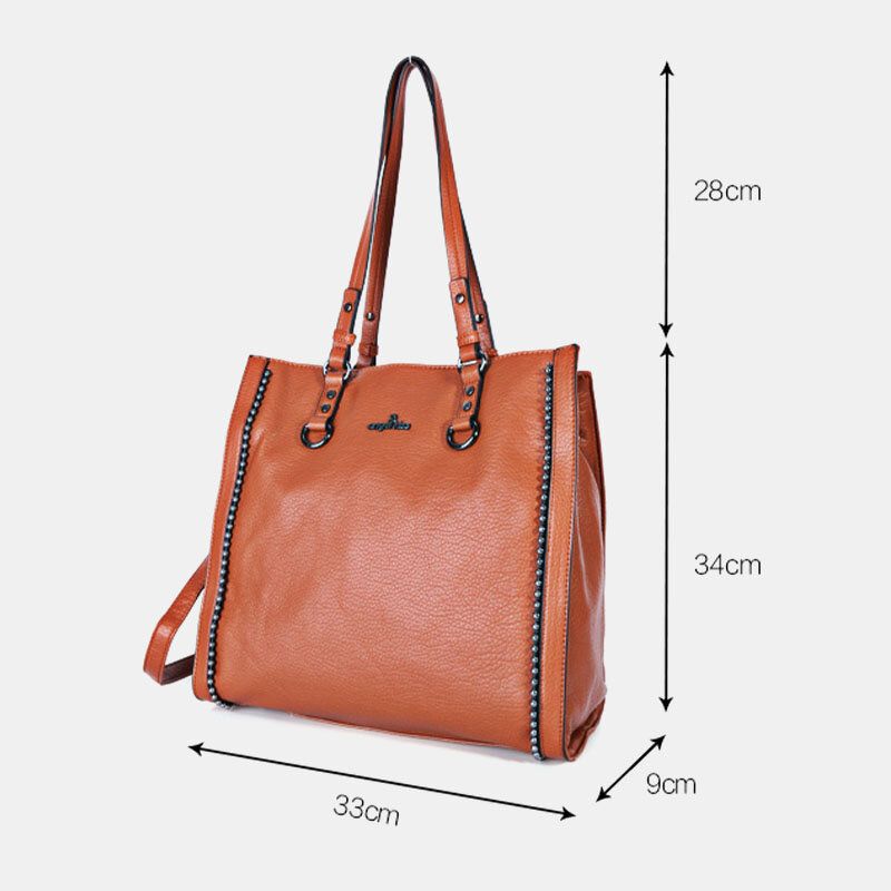 Angel Kiss Femmes En Cuir Pu Vintage Grande Capacité 13.3 Pouces Pochette D'ordinateur Multi-transport Sac À Bandoulière Sac À Bandoulière Fourre-tout