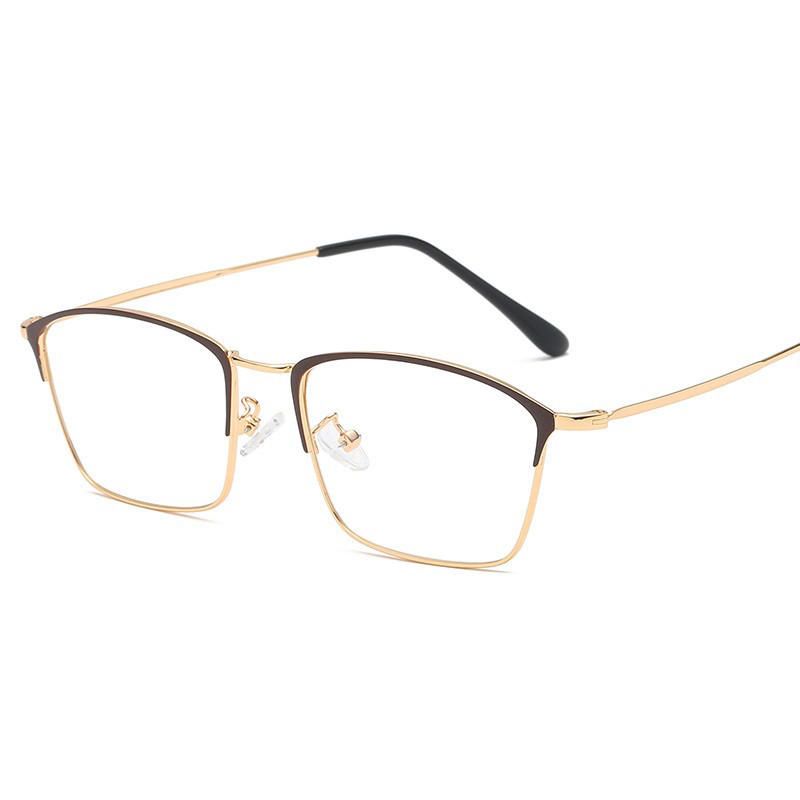 Anti-fatigue Anti-lumière Bleue Vogue Square Clear Lens Glasses