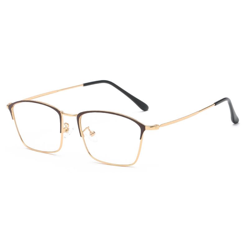 Anti-fatigue Anti-lumière Bleue Vogue Square Clear Lens Glasses