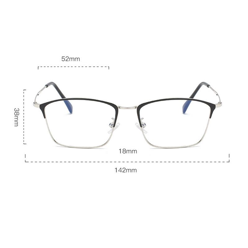 Anti-fatigue Anti-lumière Bleue Vogue Square Clear Lens Glasses