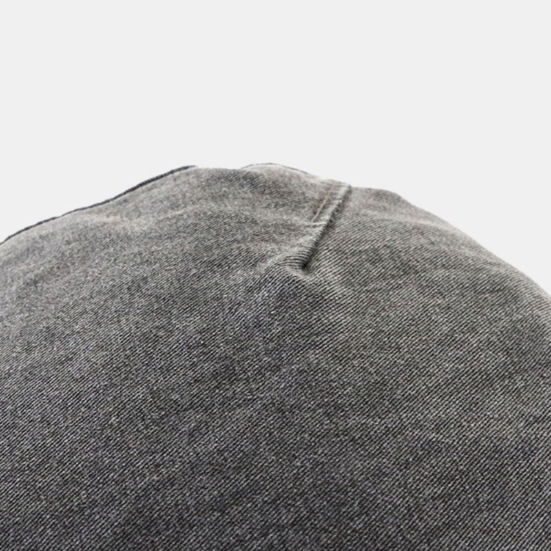 Bérets À Plis En Coton De Couleur Unie Pour Hommes Casquette Rétro Délavée À Dôme Avant Chapeau De Gavroche