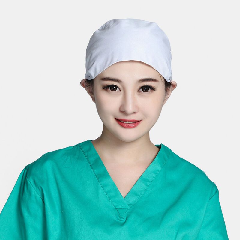 Bonnet Chirurgical Sangle De Beauté Chapeau D'esthéticienne De Couleur Unie Bonnets De Gommage