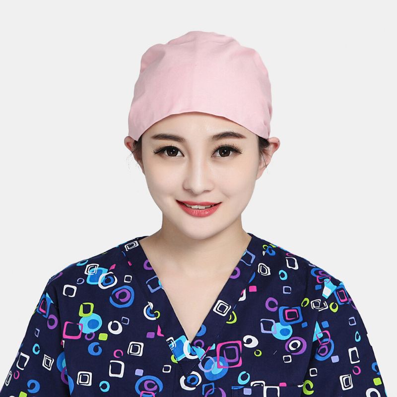 Bonnet Chirurgical Sangle De Beauté Chapeau D'esthéticienne De Couleur Unie Bonnets De Gommage