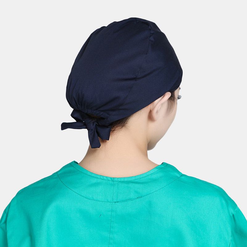 Bonnet Chirurgical Sangle De Beauté Chapeau D'esthéticienne De Couleur Unie Bonnets De Gommage