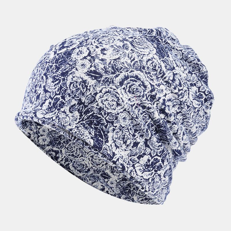 Bonnet En Coton À Motif Rose Polyvalent Pour Femmes