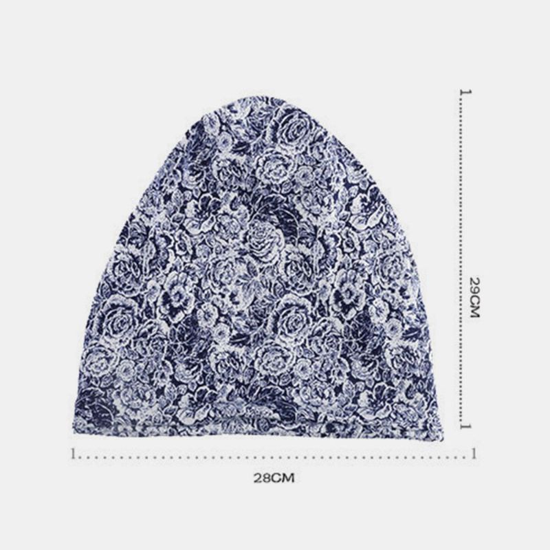 Bonnet En Coton À Motif Rose Polyvalent Pour Femmes