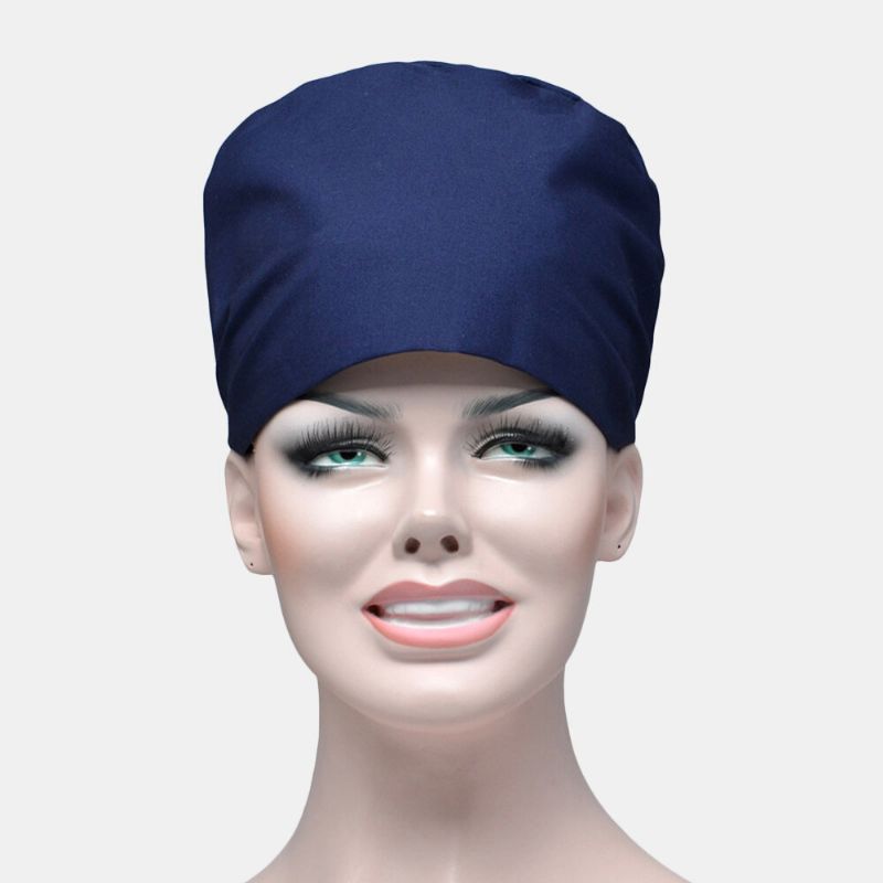 Bonnet De Gommage De Couleur Unie Chapeau Chirurgical Infirmière Docteur Chapeau Vétérinaire Chapeau