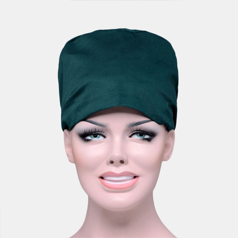 Bonnet De Gommage De Couleur Unie Chapeau Chirurgical Infirmière Docteur Chapeau Vétérinaire Chapeau