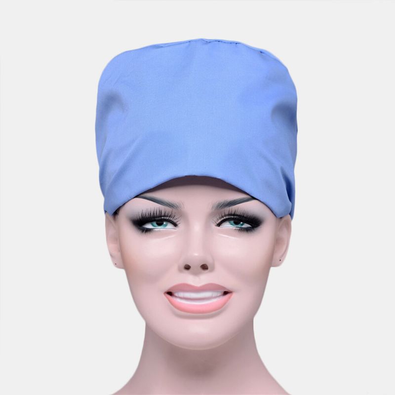 Bonnet De Gommage De Couleur Unie Chapeau Chirurgical Infirmière Docteur Chapeau Vétérinaire Chapeau