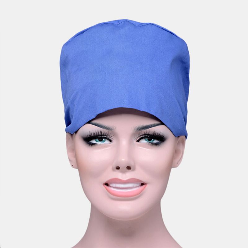 Bonnet De Gommage De Couleur Unie Chapeau Chirurgical Infirmière Docteur Chapeau Vétérinaire Chapeau