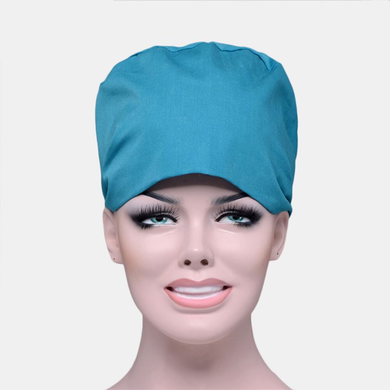 Bonnet De Gommage De Couleur Unie Chapeau Chirurgical Infirmière Docteur Chapeau Vétérinaire Chapeau