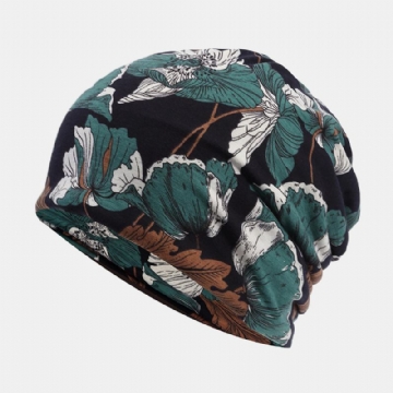 Bonnet D'impression De Motifs De Fleurs En Coton Multi-usages Pour Femmes Ca