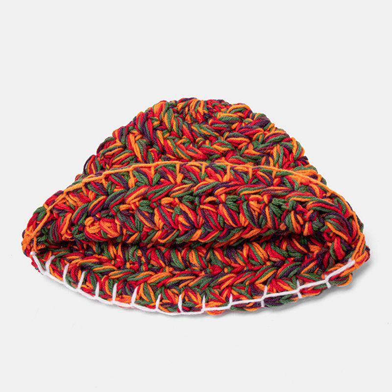 Bonnet De Laine En Tricot Grossier De Couleur Pour Femme