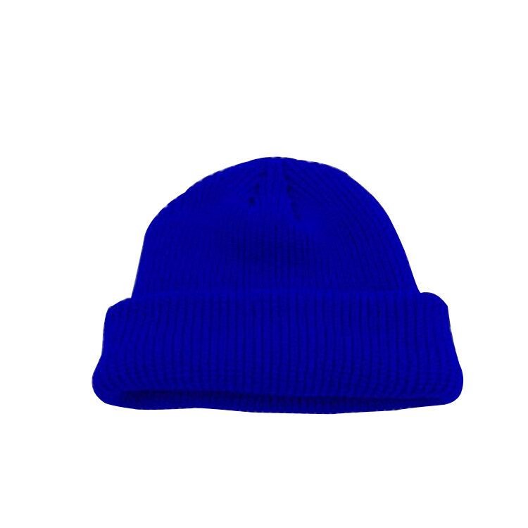 Bonnet Unisexe En Laine Tricotée De Couleur Unie Skull Cap Beanie Hats