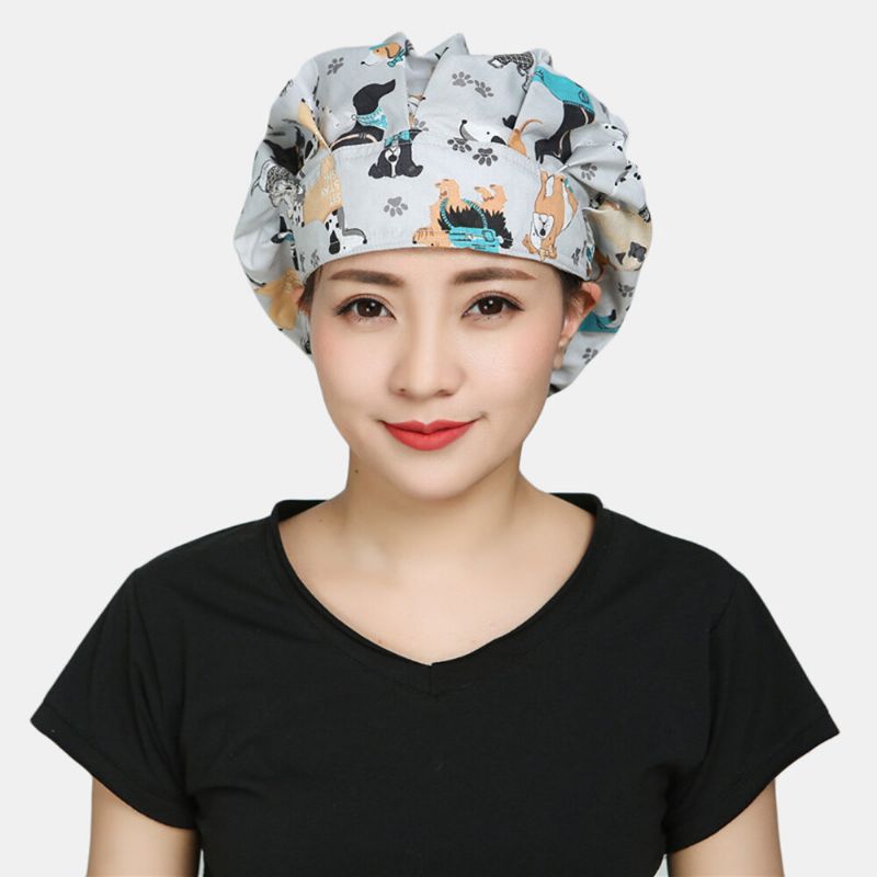 Bonnets Chirurgicaux Bonnet De Gommage En Tissu De Coton Chapeau D'infirmière