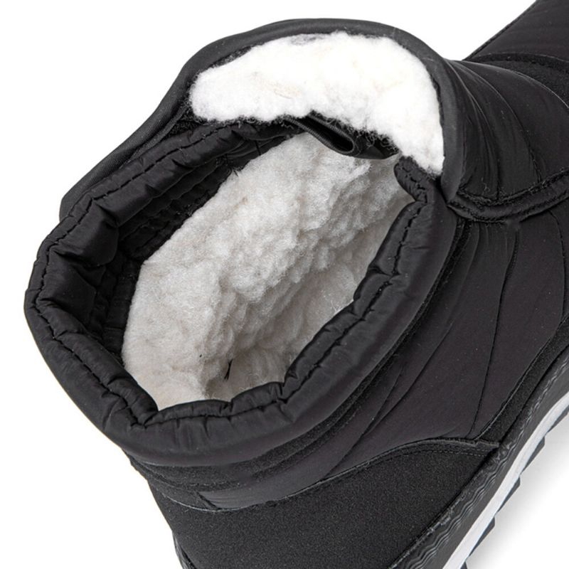 Bottes De Neige Antidérapantes Pour Hommes Avec Doublure En Peluche Épaisse