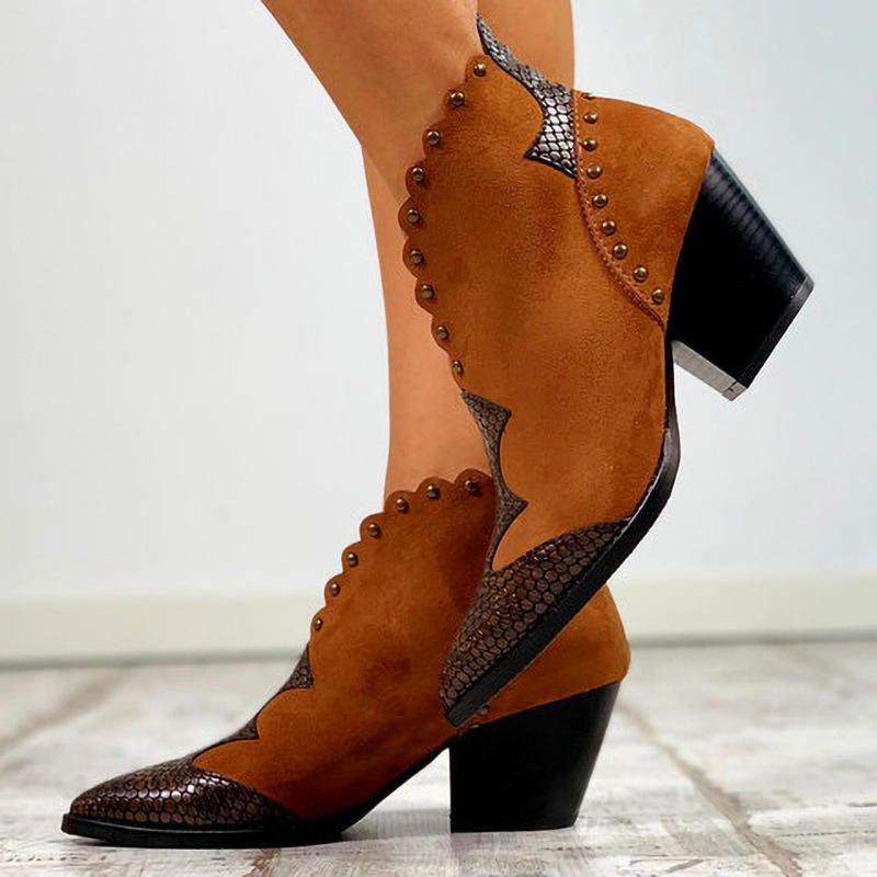 Bottines Respirantes En Daim Grande Taille Pour Femmes