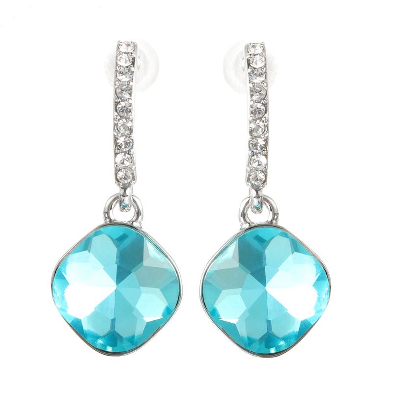 Boucles D'oreilles Classiques En Cristal Avec Strass Éblouissants Pour Femmes Meilleur Cadeau