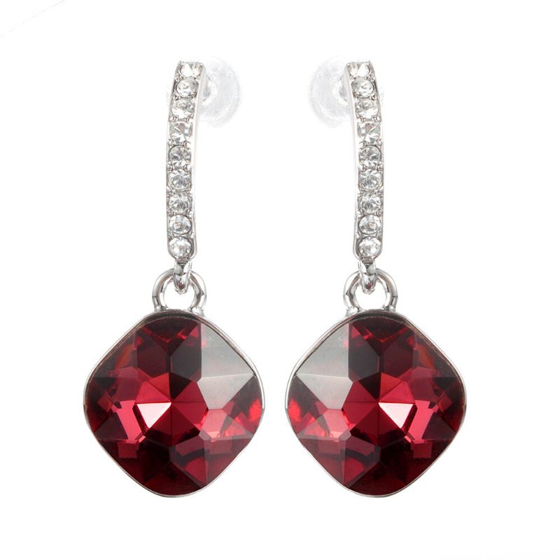 Boucles D'oreilles Classiques En Cristal Avec Strass Éblouissants Pour Femmes Meilleur Cadeau