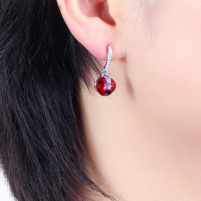 Boucles D'oreilles Classiques En Cristal Avec Strass Éblouissants Pour Femmes Meilleur Cadeau