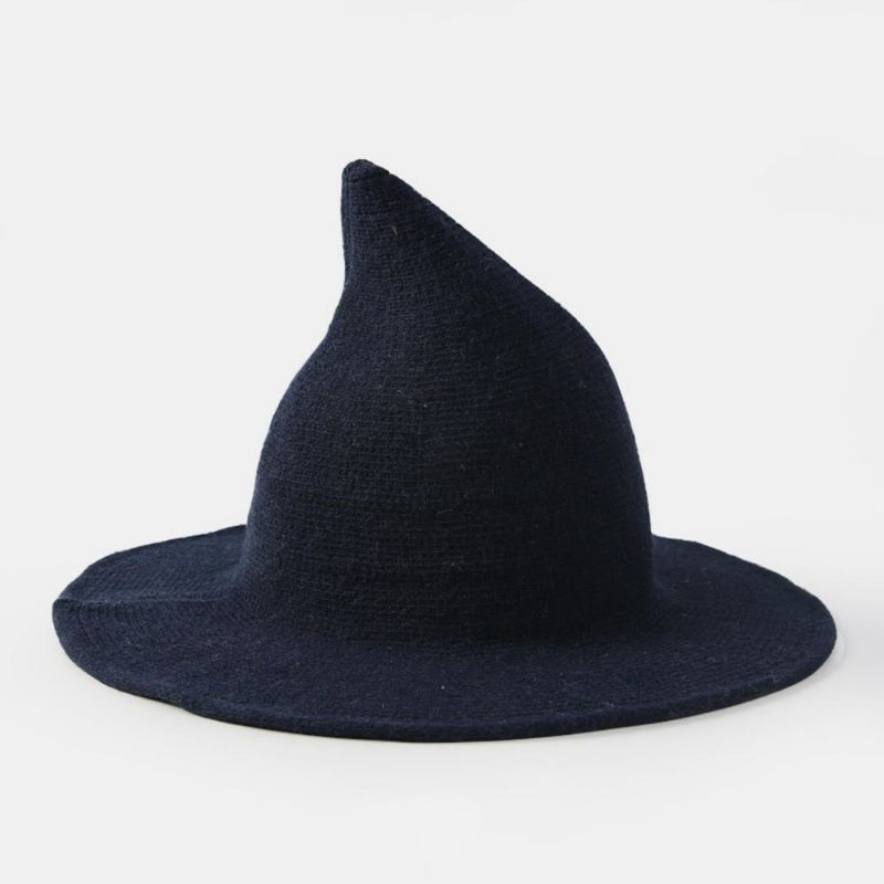 Cachemire Laine Drôle Sorcière Chapeau Fête Festival Tricot Fedora Chapeau