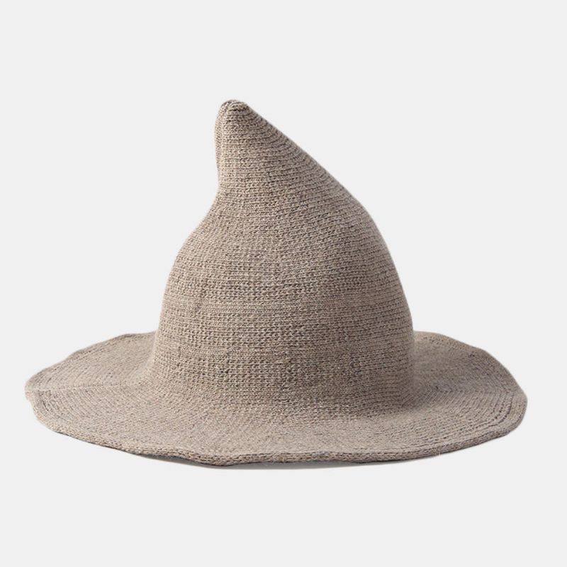 Cachemire Laine Drôle Sorcière Chapeau Fête Festival Tricot Fedora Chapeau