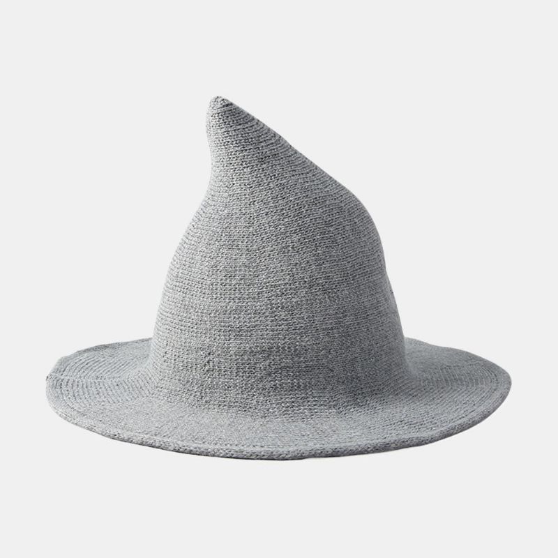 Cachemire Laine Drôle Sorcière Chapeau Fête Festival Tricot Fedora Chapeau