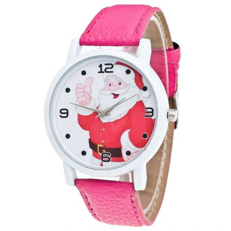 Cartoon Santa Thumbs Up Cute Fahsion Kid Watch Montre À Quartz