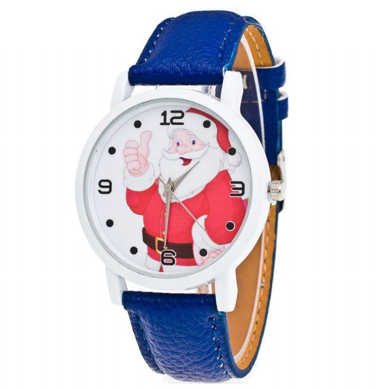 Cartoon Santa Thumbs Up Cute Fahsion Kid Watch Montre À Quartz