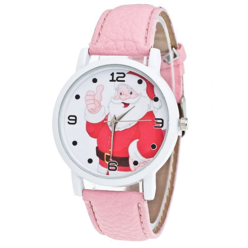 Cartoon Santa Thumbs Up Cute Fahsion Kid Watch Montre À Quartz