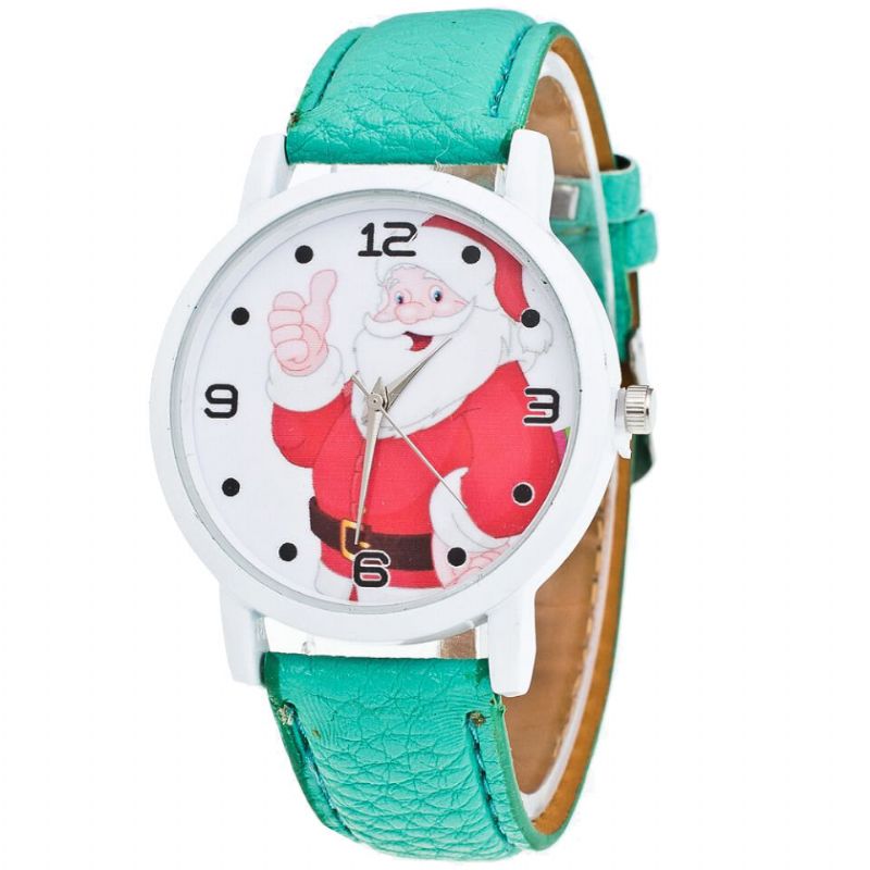 Cartoon Santa Thumbs Up Cute Fahsion Kid Watch Montre À Quartz