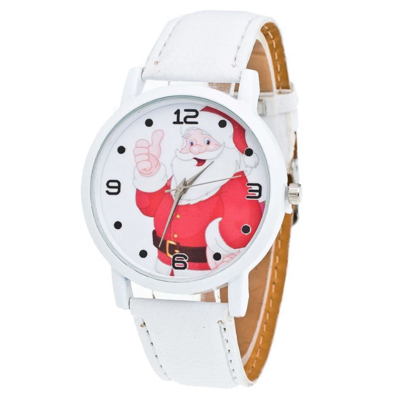 Cartoon Santa Thumbs Up Cute Fahsion Kid Watch Montre À Quartz