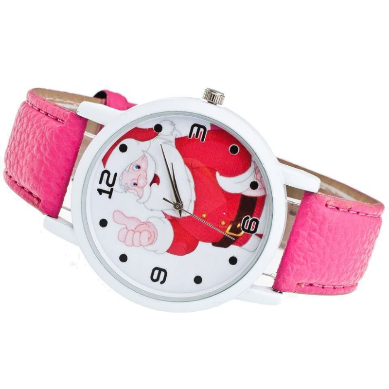 Cartoon Santa Thumbs Up Cute Fahsion Kid Watch Montre À Quartz