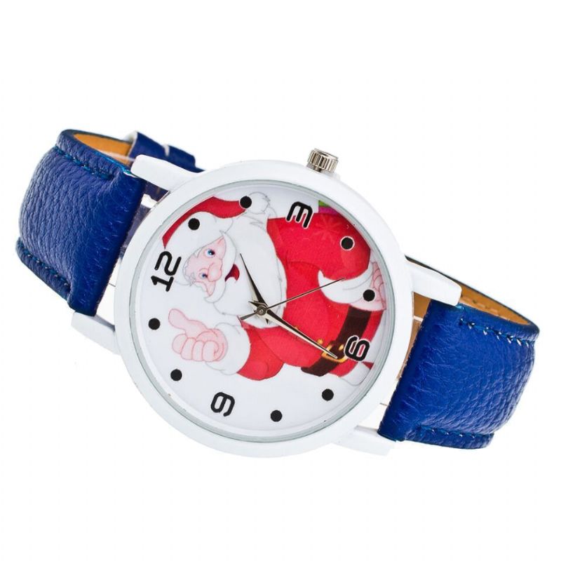 Cartoon Santa Thumbs Up Cute Fahsion Kid Watch Montre À Quartz