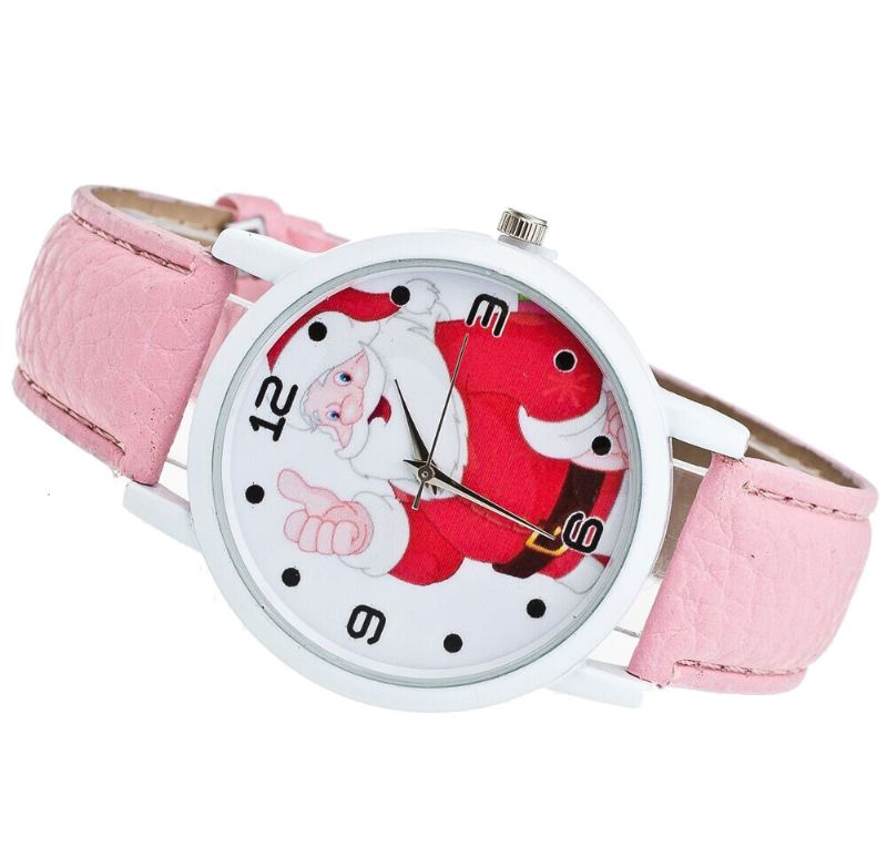 Cartoon Santa Thumbs Up Cute Fahsion Kid Watch Montre À Quartz