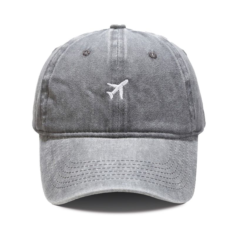 Casquette De Baseball Absorbant La Sueur Avec Motif D'avion En Coton Pour Hommes