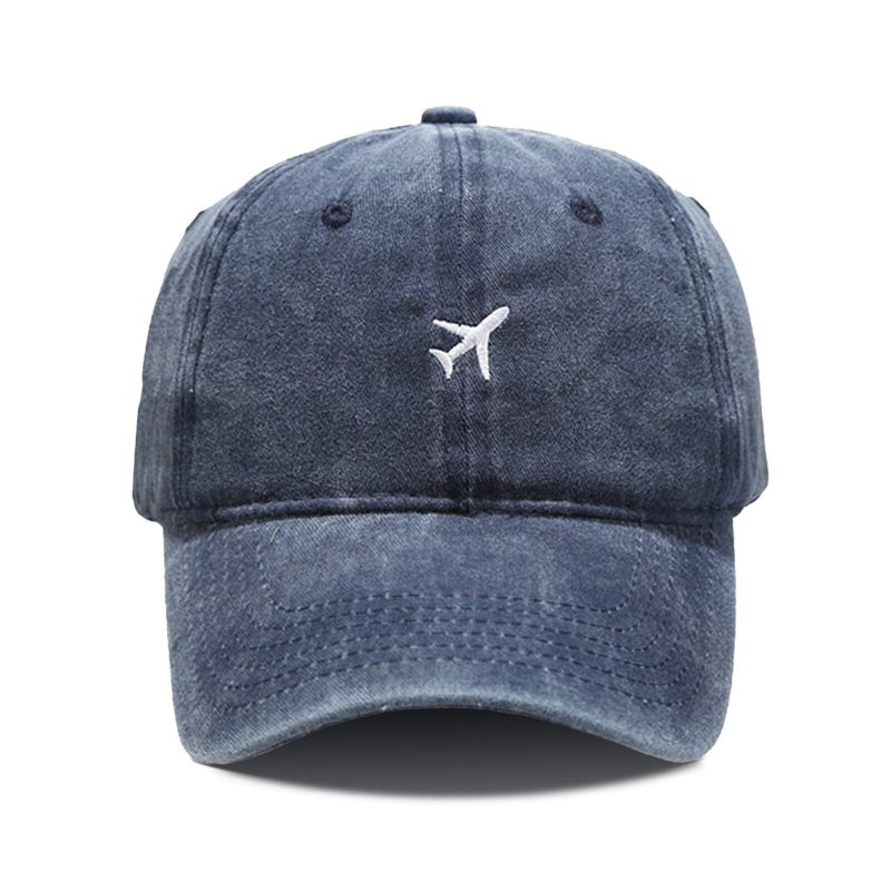 Casquette De Baseball Absorbant La Sueur Avec Motif D'avion En Coton Pour Hommes